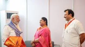 PM Modi meets Karnam Malleswari in Yamunanagar, commends Olympic medallist for mentoring young athletes