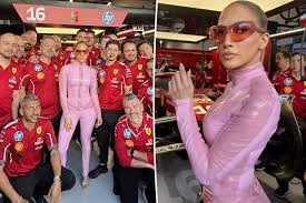 Jennifer Lopez sizzles in hot pink catsuit at F1 Grand Prix in Saudi Arabia