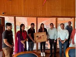 Actress Huma Qureshi visits J&K's Patnitop to promote tourism