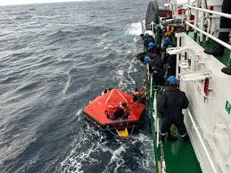 All crew members rescued after Liberian ship capsizes off Kerala coast