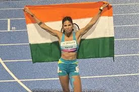 Asian Athletics Visualisation of race during downpour keeps Jyothi on track to gold