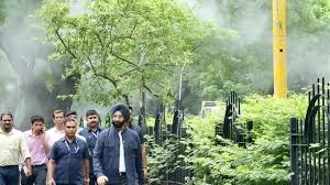 ‘Committed to clean Delhi air’: Minister Sirsa after inspecting mist system