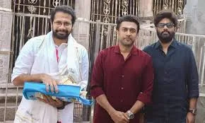 Suriya offers prayers at Palani Murugan temple ahead of director Venky Atluri's film