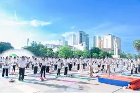 Thousands celebrate International Yoga Day across Southeast Asia