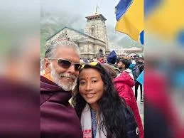 Milind Soman enjoys the beautiful journey to Kedarnath with wife Ankita Konwar