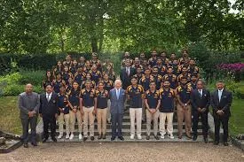 India men's and women's cricket teams meet King Charles III