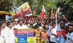 DMK's student wing stages massive protests across TN against Hindi imposition