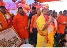 Bengal LoP participates in Ram Mandir stone laying ceremony at Bengal's Nandigram